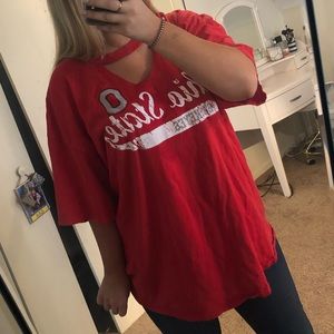 Ohio State Buckeyes 2 XL Custom Red T-shirt